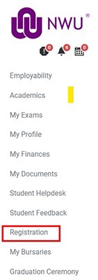 Registration tab